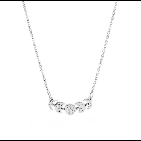Moon Phase Silver Necklace Triple Goddess Wiccan - Picture 6 of 10